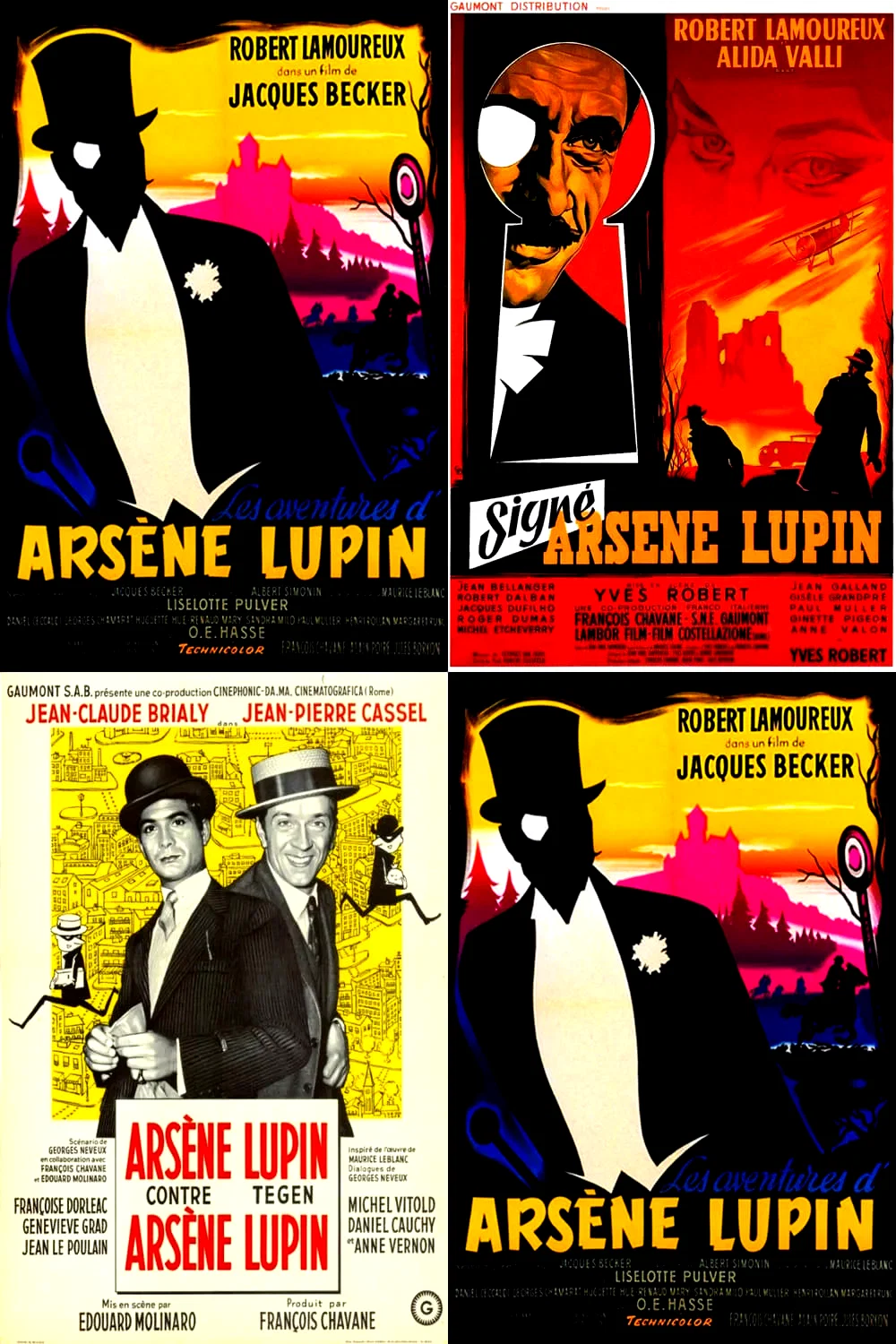Affiche de la collection : Arsène Lupin (Robert Lamoureux) - Saga