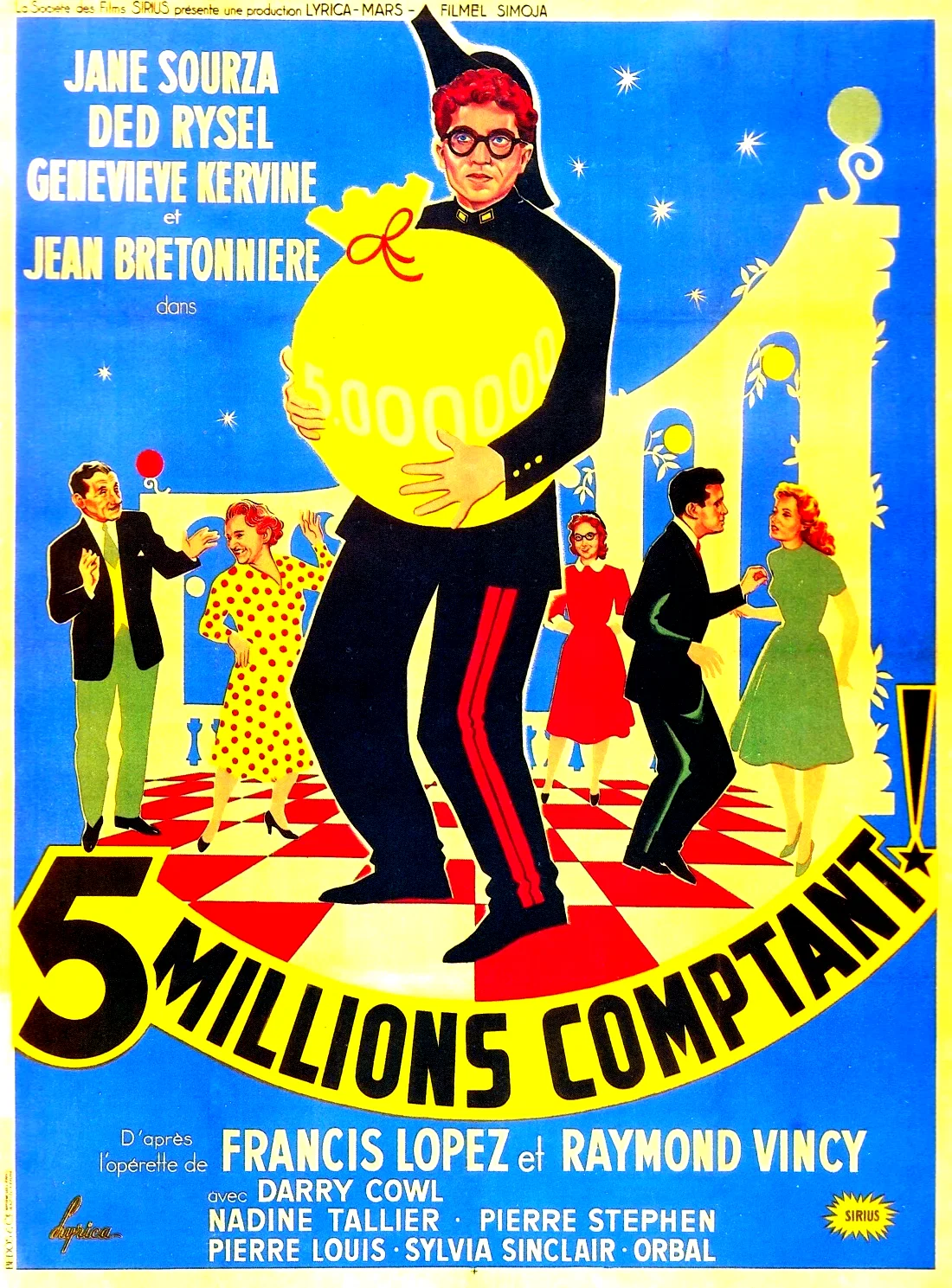 Affiche du film : Cinq millions comptant