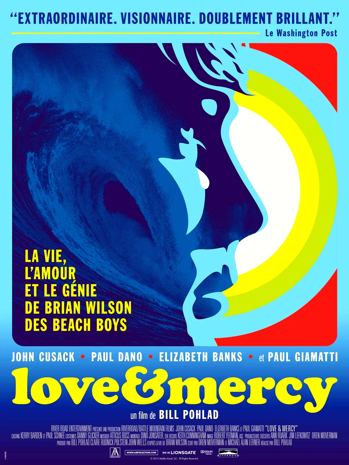 Affiche du film : Love & Mercy, la véritable histoire de Brian Wilson des Beach Boys