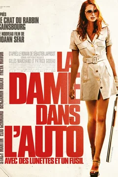 Affiche du film La Dame dans l'auto avec des lunettes et un fusil
