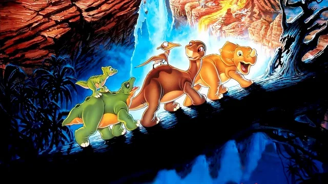 Affiche du film : Le petit dinosaure et la vallée des merveilles