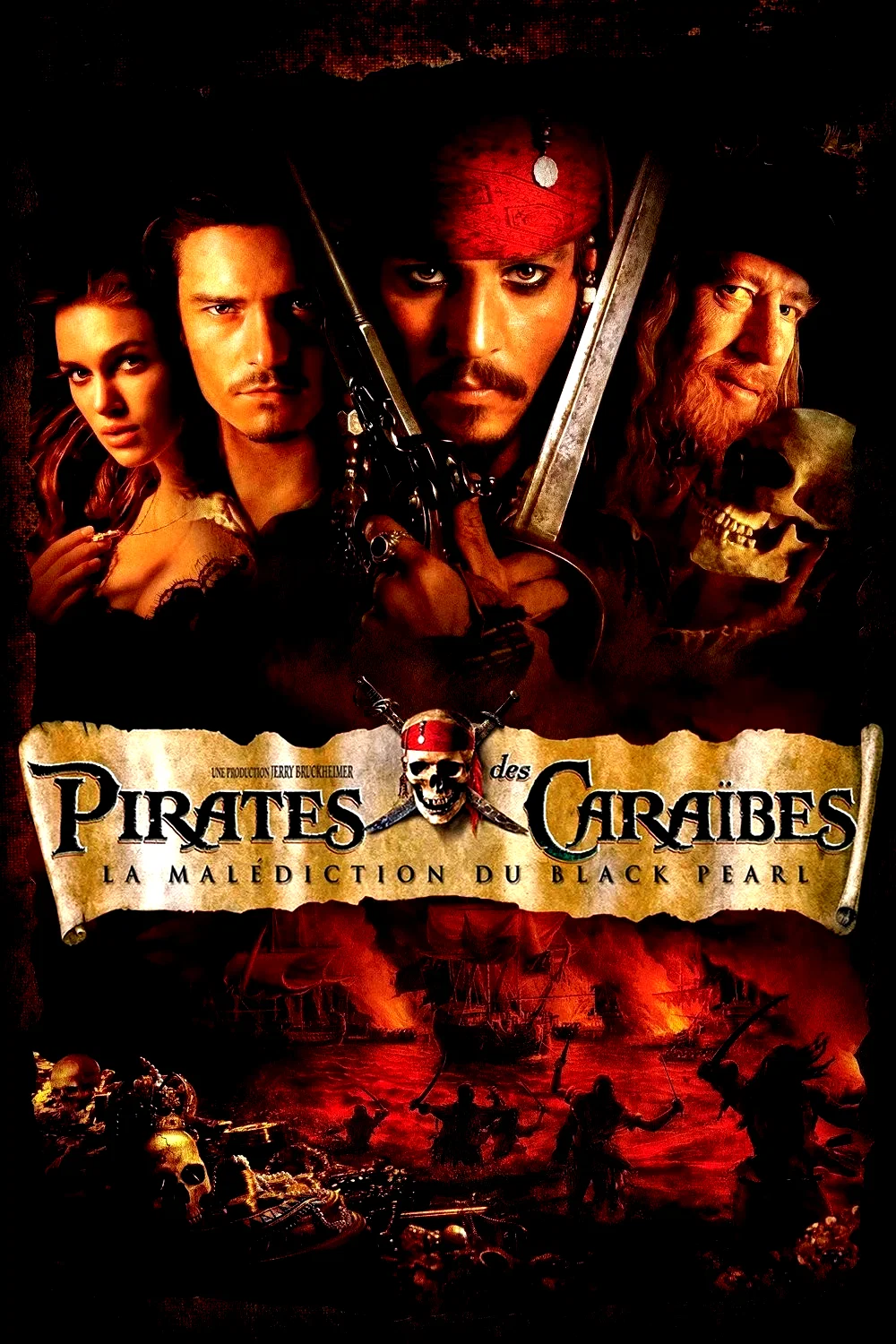 Affiche du film : Pirates des Caraibes, la Malédiction du Black Pearl