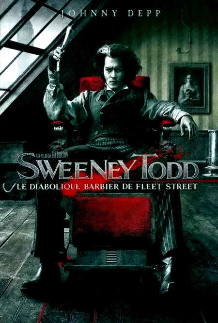 Affiche du film : Sweeney Todd, le diabolique barbier de Fleet Street