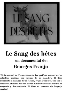 Affiche du film Le Sang des bêtes