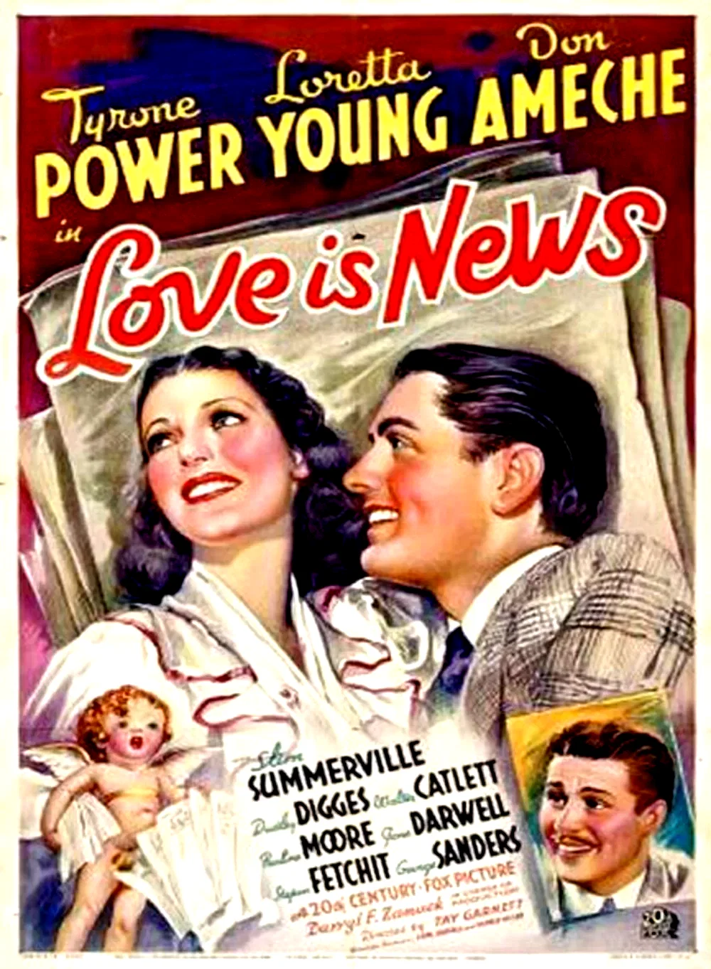 Affiche du film : L'Amour en première page