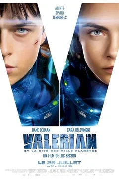 Affiche du film = Valérian et la cité des mille planètes