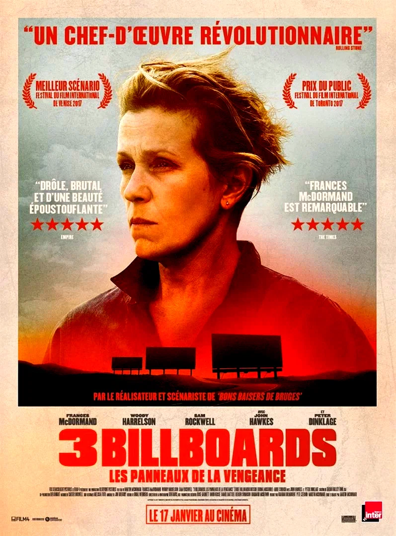 Affiche du film : 3 Billboards : les panneaux de la vengeance