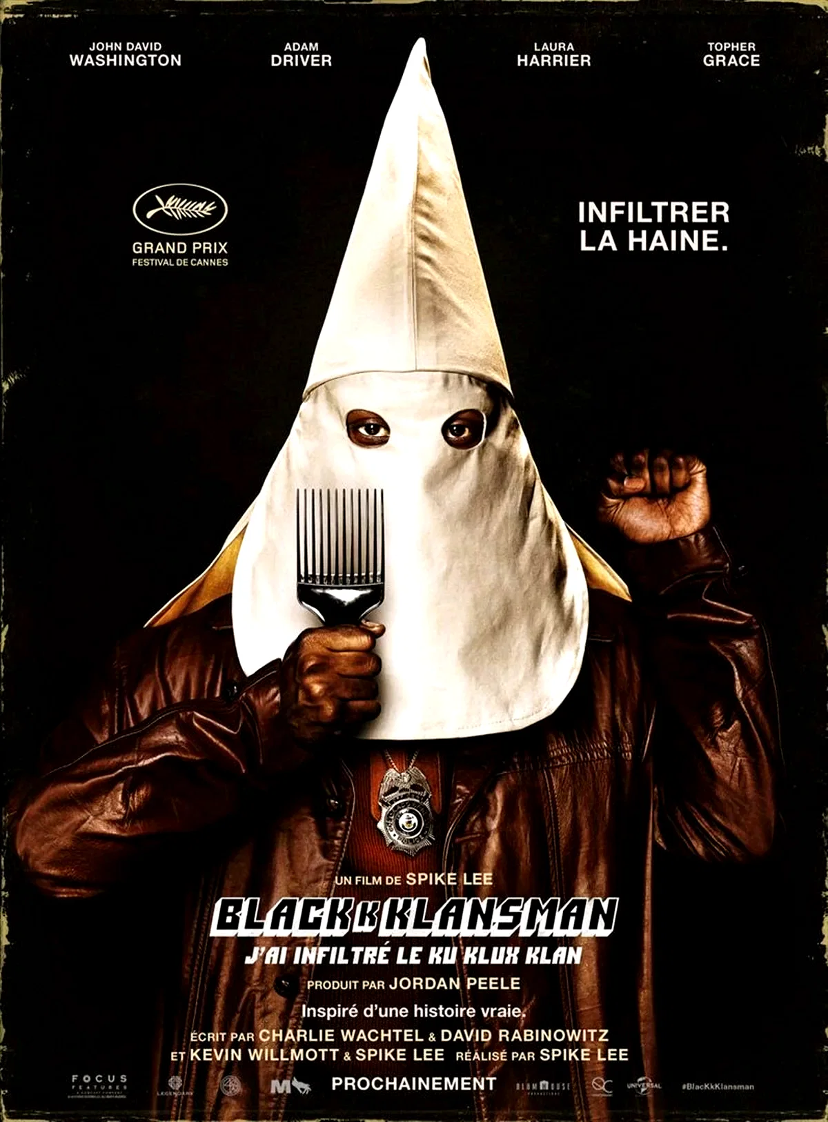 Affiche du film : BlacKkKlansman : j'ai infiltré le Ku Klux Klan
