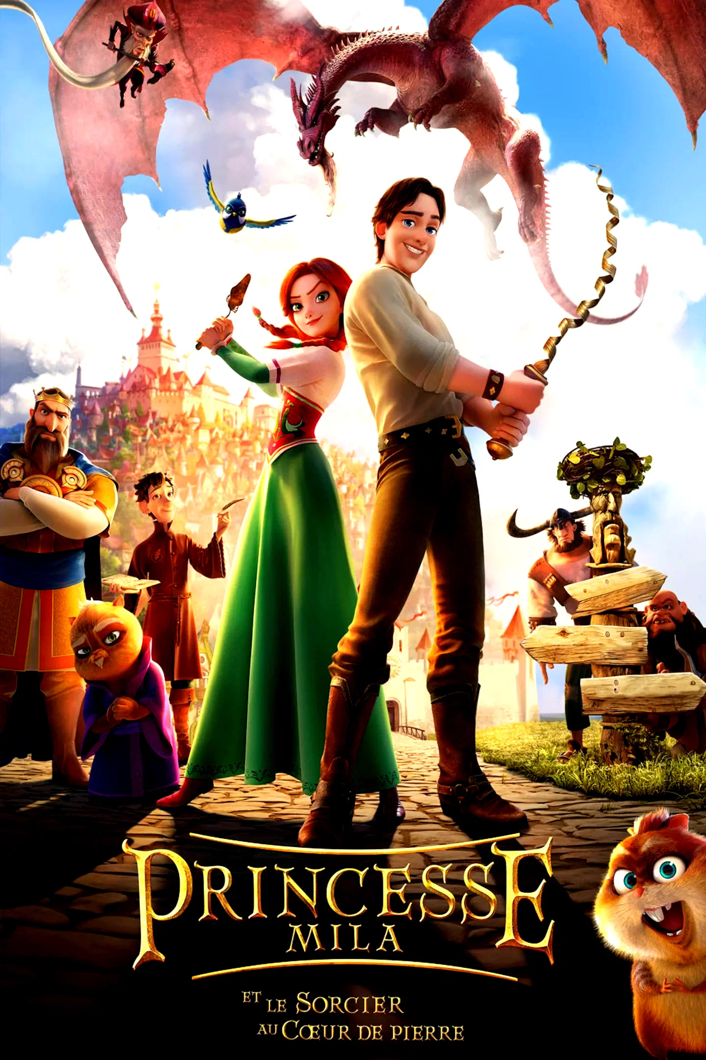Affiche du film : Princesse Mila et le sorcier au coeur de pierre