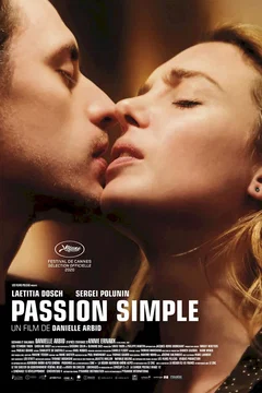 Affiche du film = Passion simple