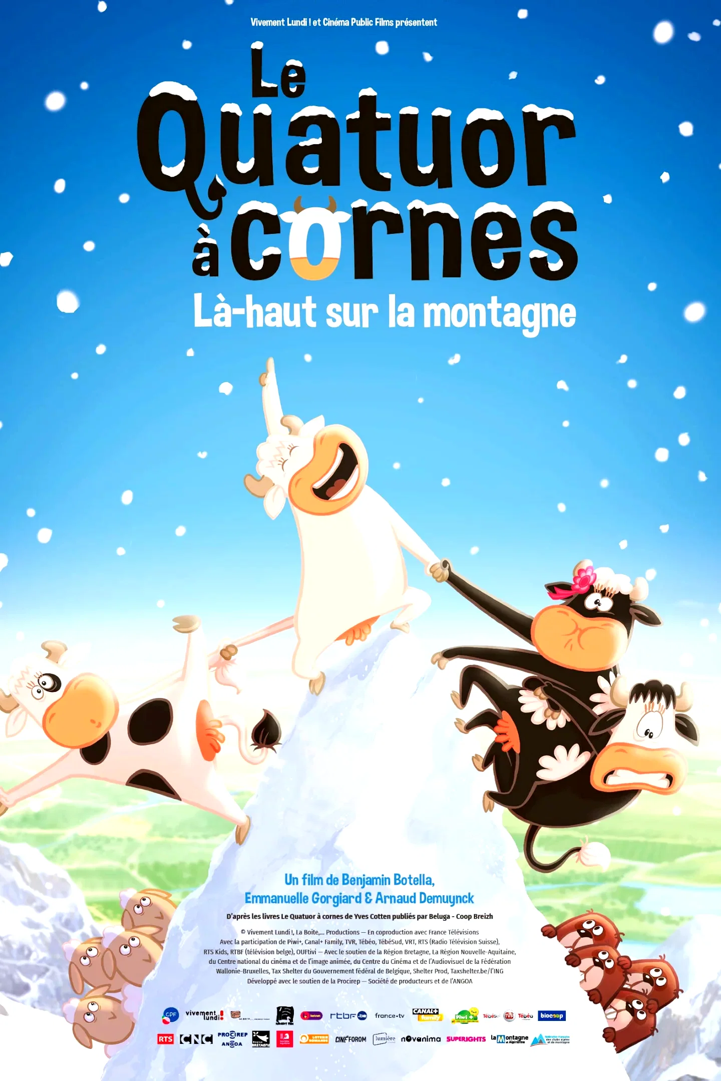 Affiche du film : Le Quatuor à cornes : là-haut sur la montagne