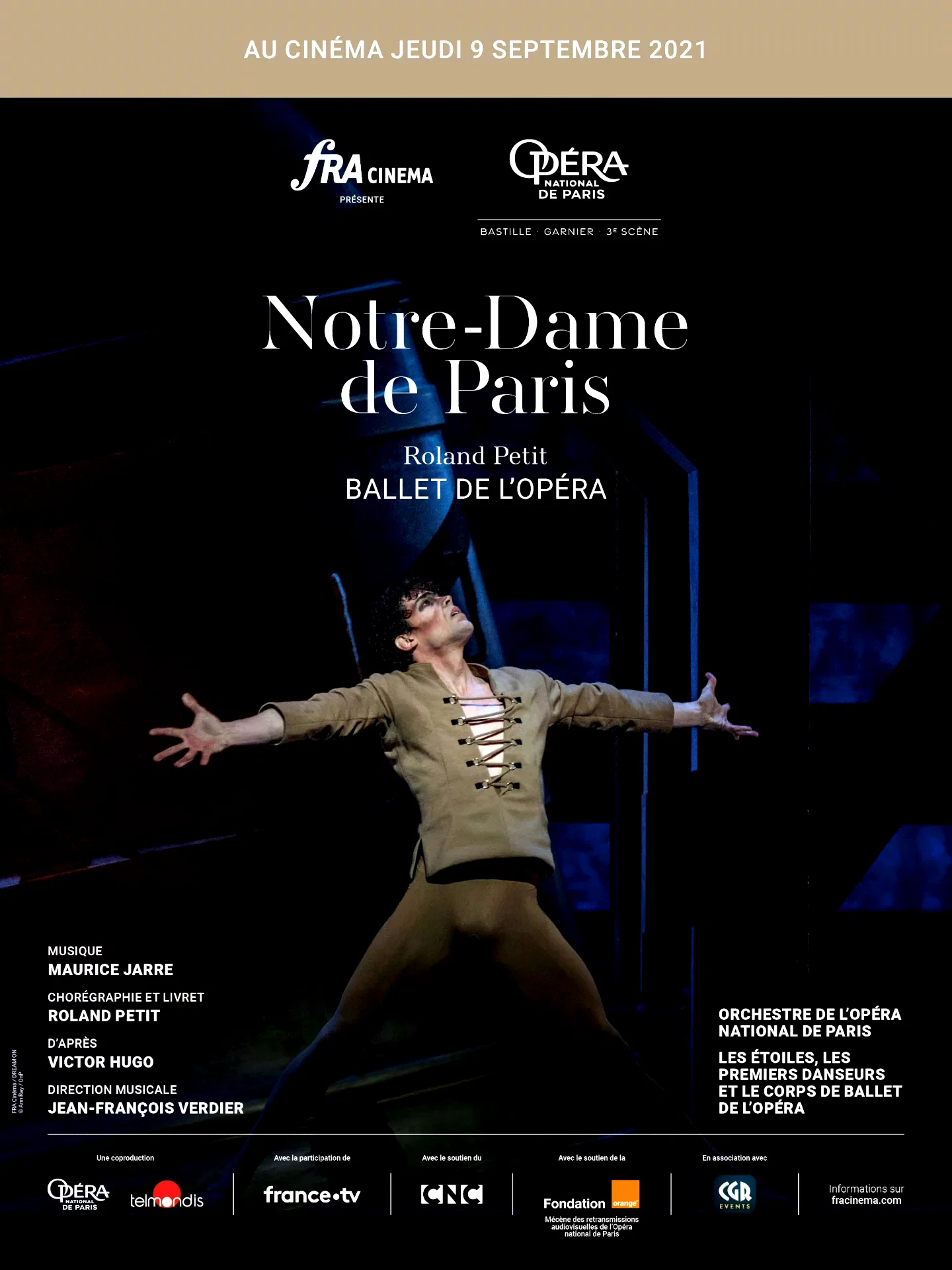 Affiche du film : Notre-Dame de Paris (Opéra de Paris-FRA Cinéma)