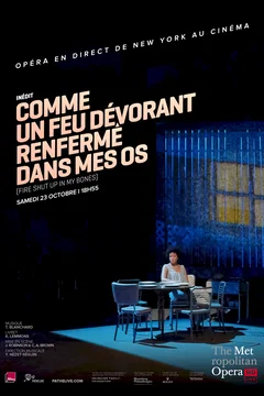 Affiche du film = Comme un feu dévorant renfermé dans mes os