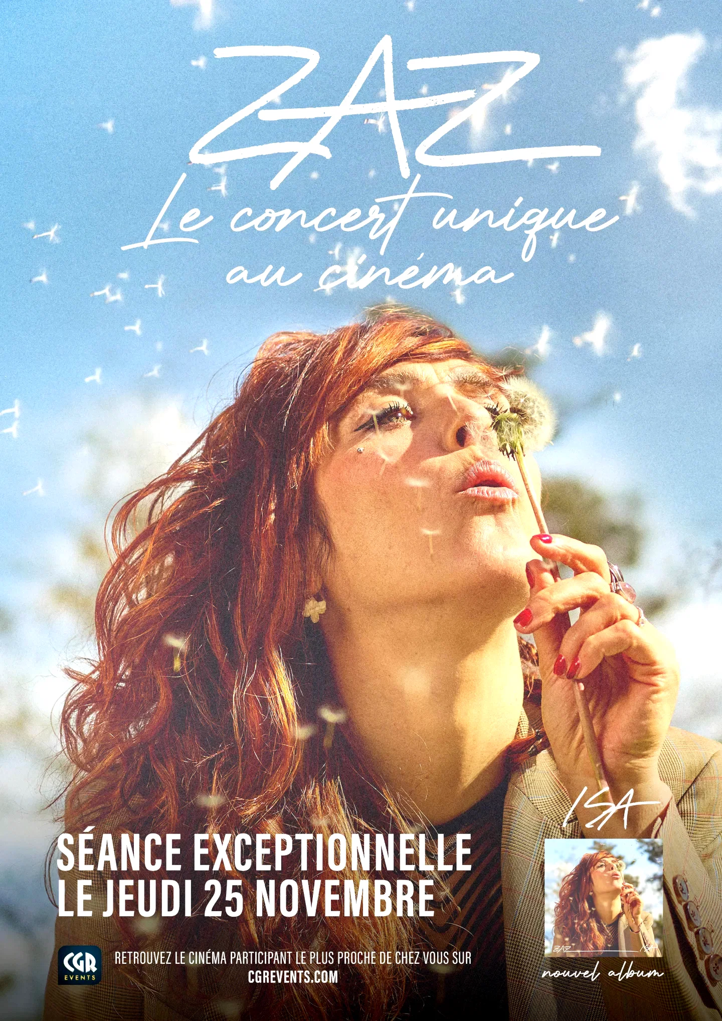 Affiche du film : Zaz - Le concert unique au cinéma