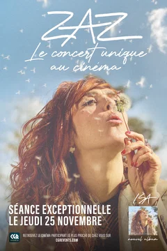 Affiche du film = Zaz - Le concert unique au cinéma