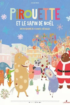 Affiche du film = Pirouette et le sapin de Nöel
