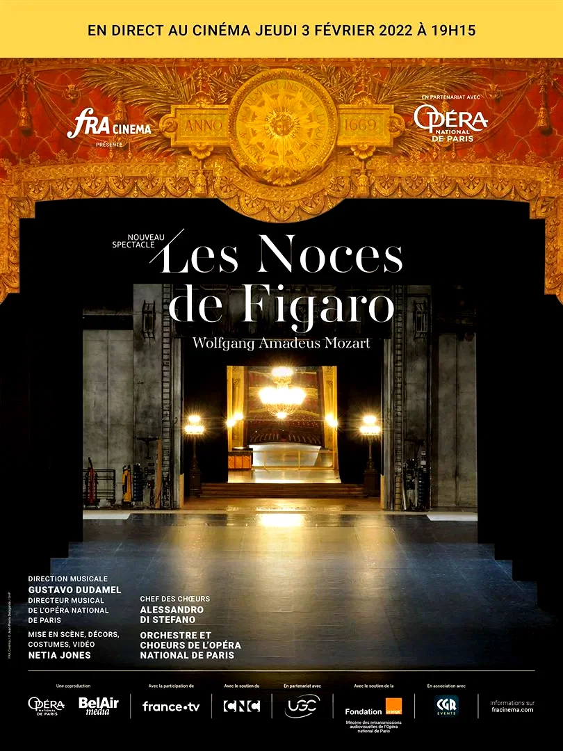 Affiche du film : Les Noces de Figaro (Opéra de Paris-FRA Cinéma)