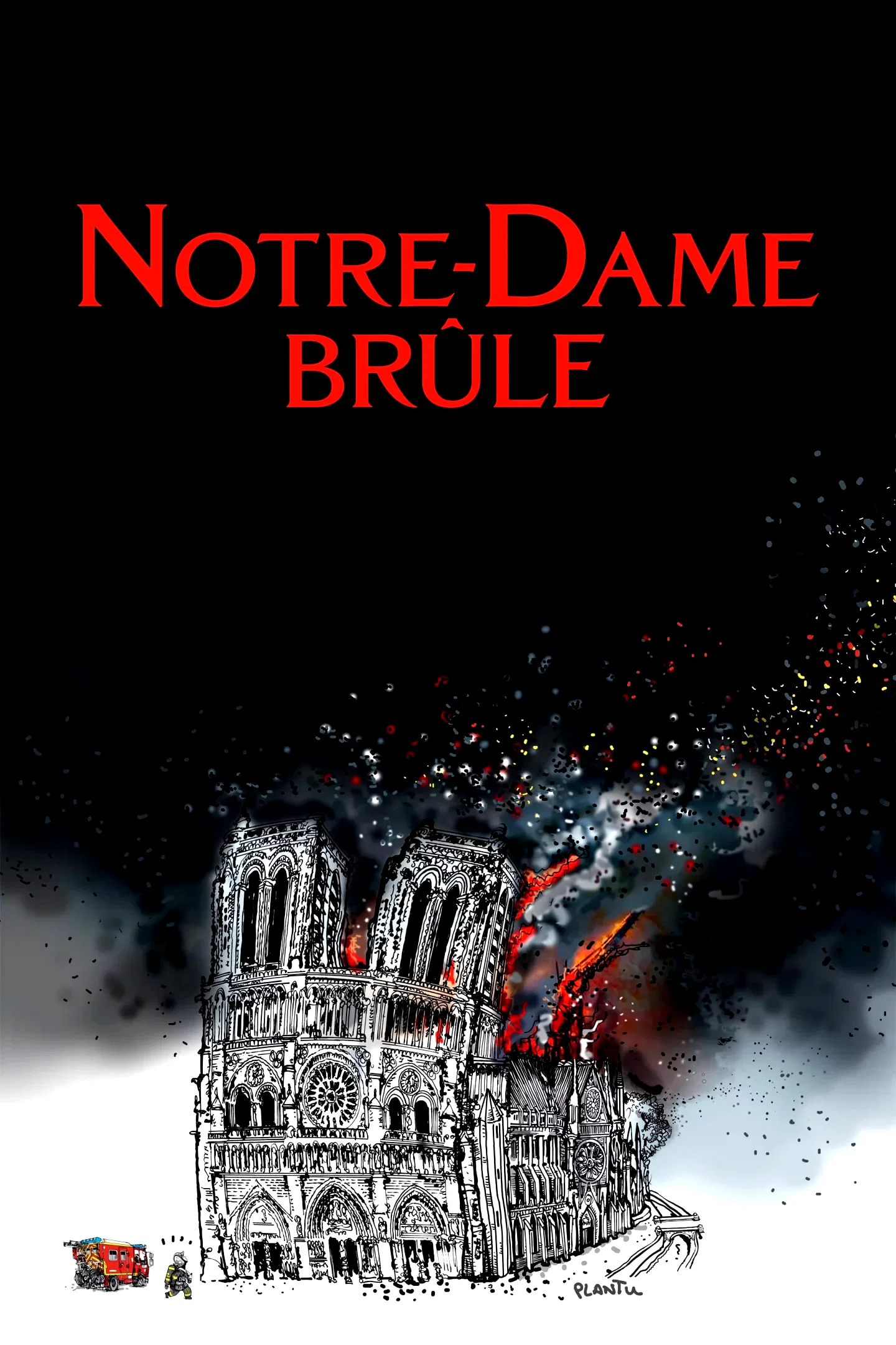 Affiche du film : Notre-Dame brûle