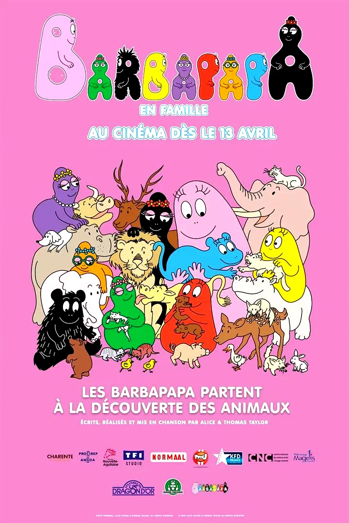 Affiche du film : Les Barbapapa partent à la découverte des animaux