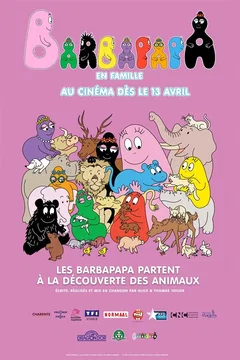 Affiche du film = Les Barbapapa partent à la découverte des animaux