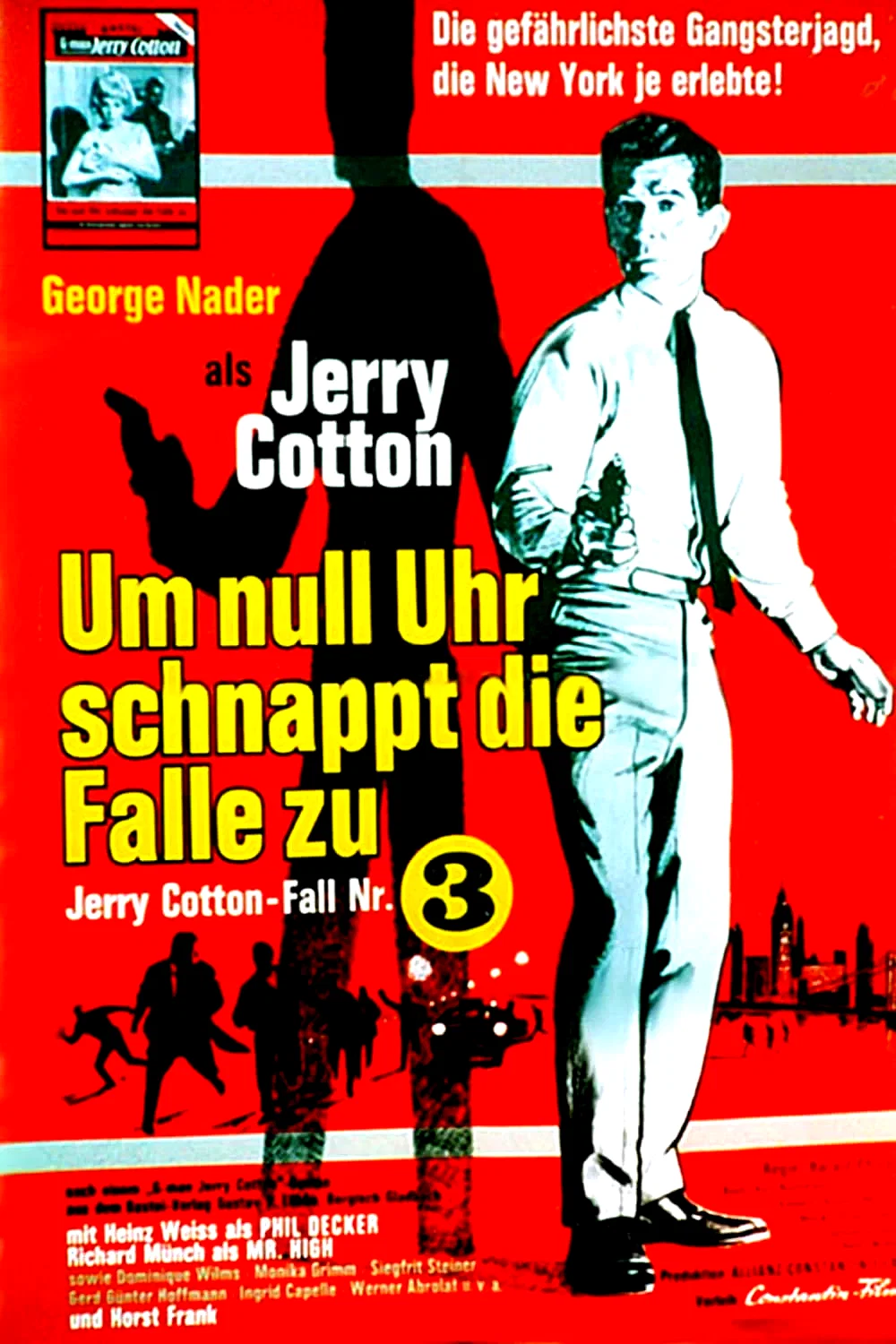 Affiche du film : Jerry Cotton - Um Null Uhr schnappt die Falle zu
