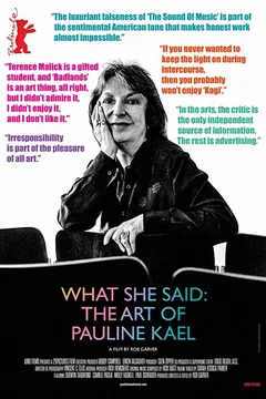 Affiche du film Qui a peur de Pauline Kael ?
