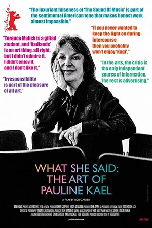 Affiche du film : Qui a peur de Pauline Kael ?