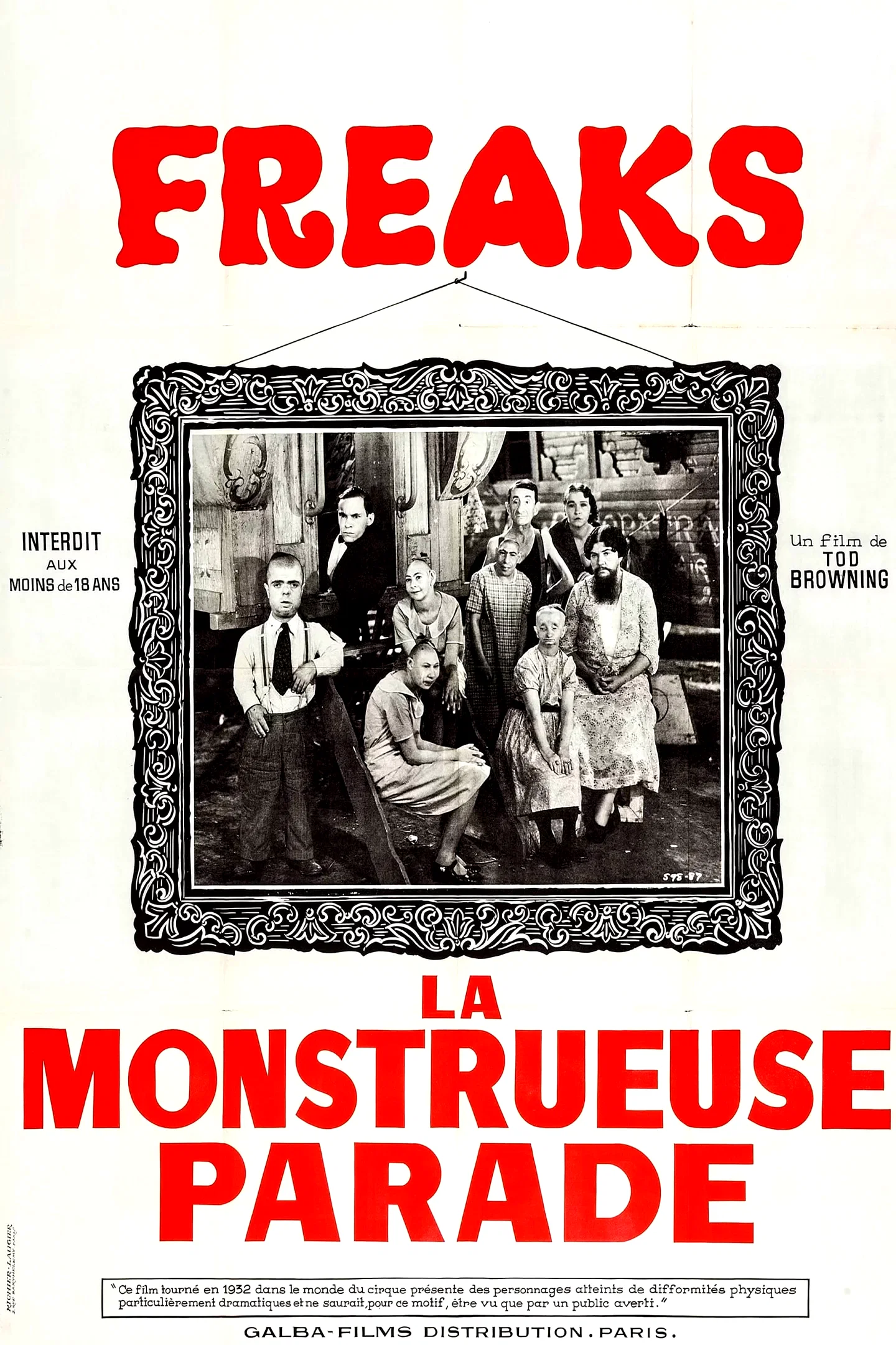 Affiche du film : Freaks, la monstrueuse parade