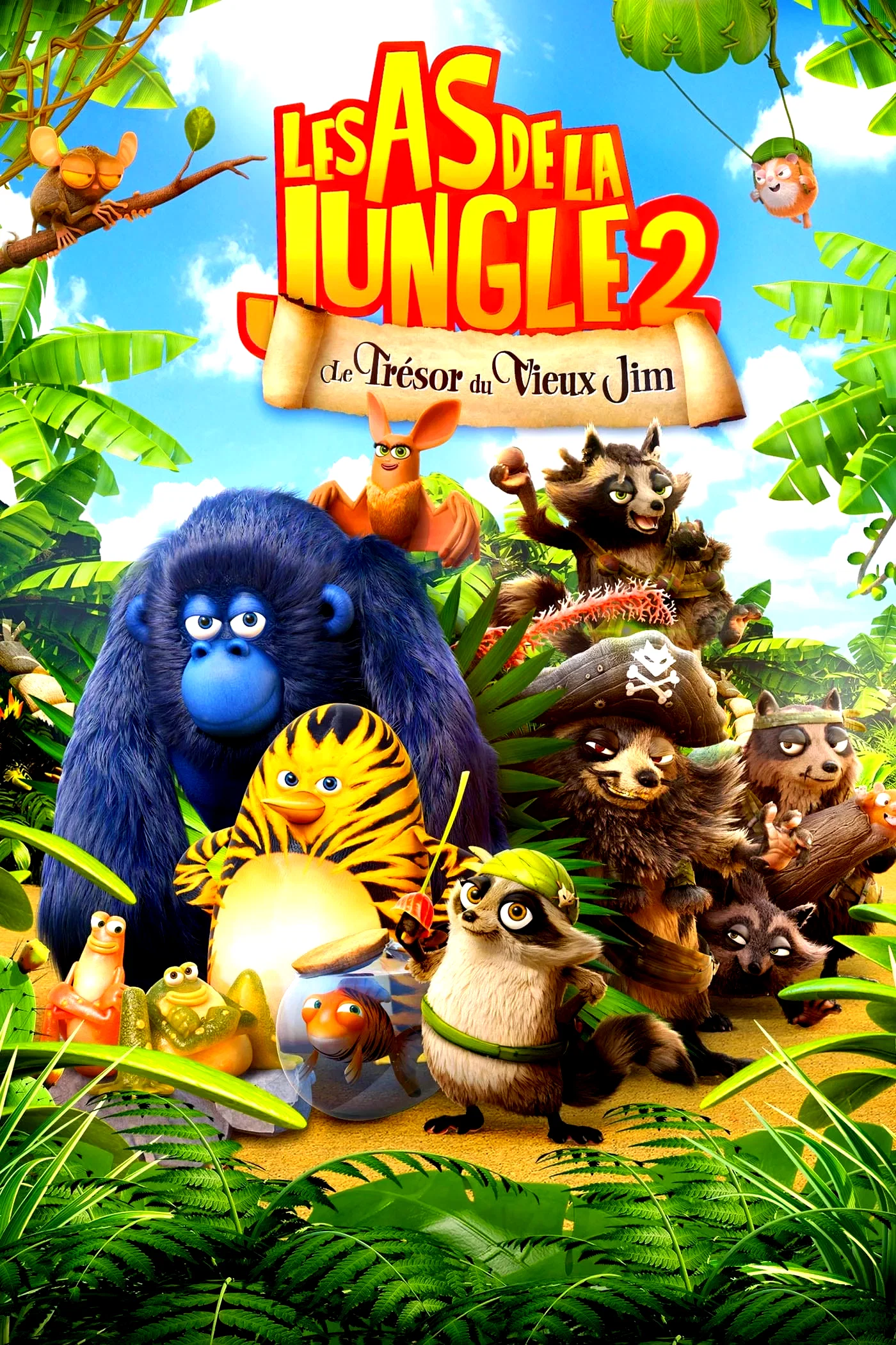 Affiche du film : Les As de la Jungle : Le trésor du Vieux Jim