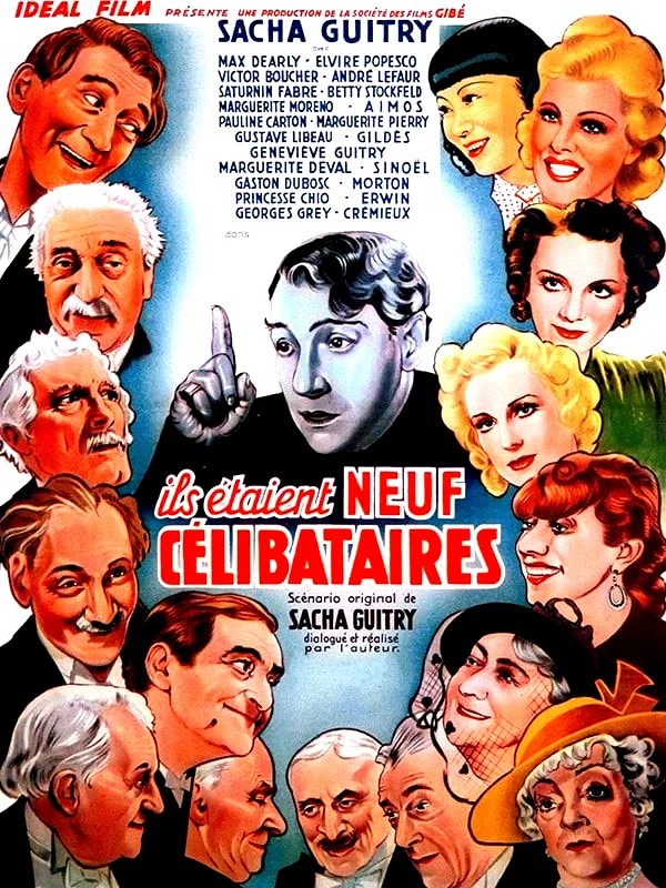 Affiche du film : Ils étaient neuf célibataires