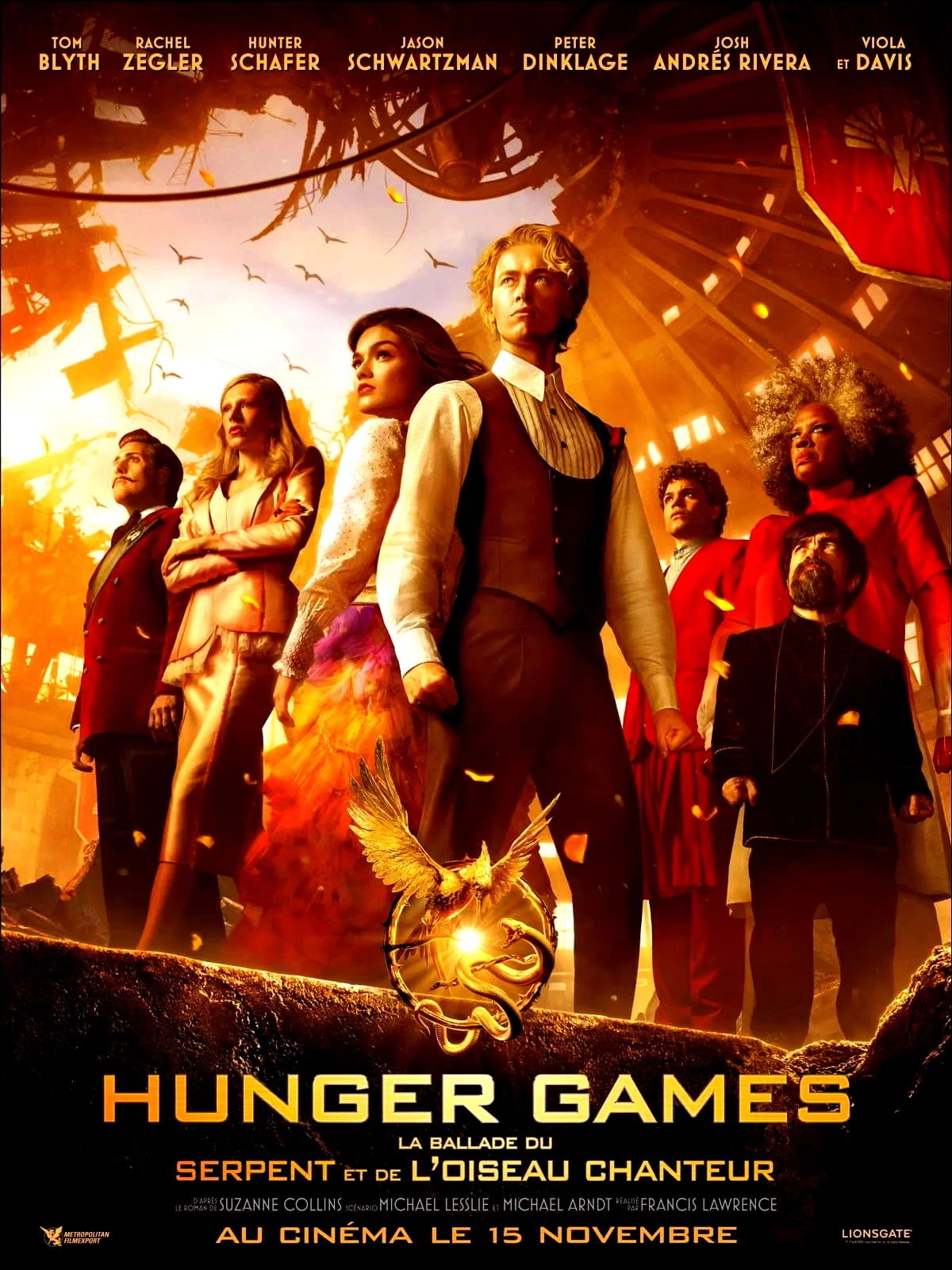 Affiche du film : Hunger Games: la Ballade du serpent et de l'oiseau chanteur