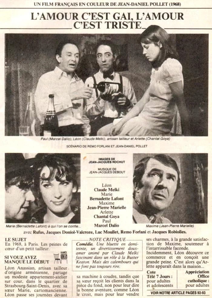 Photo du film : L'amour c'est gai, l'amour c'est triste