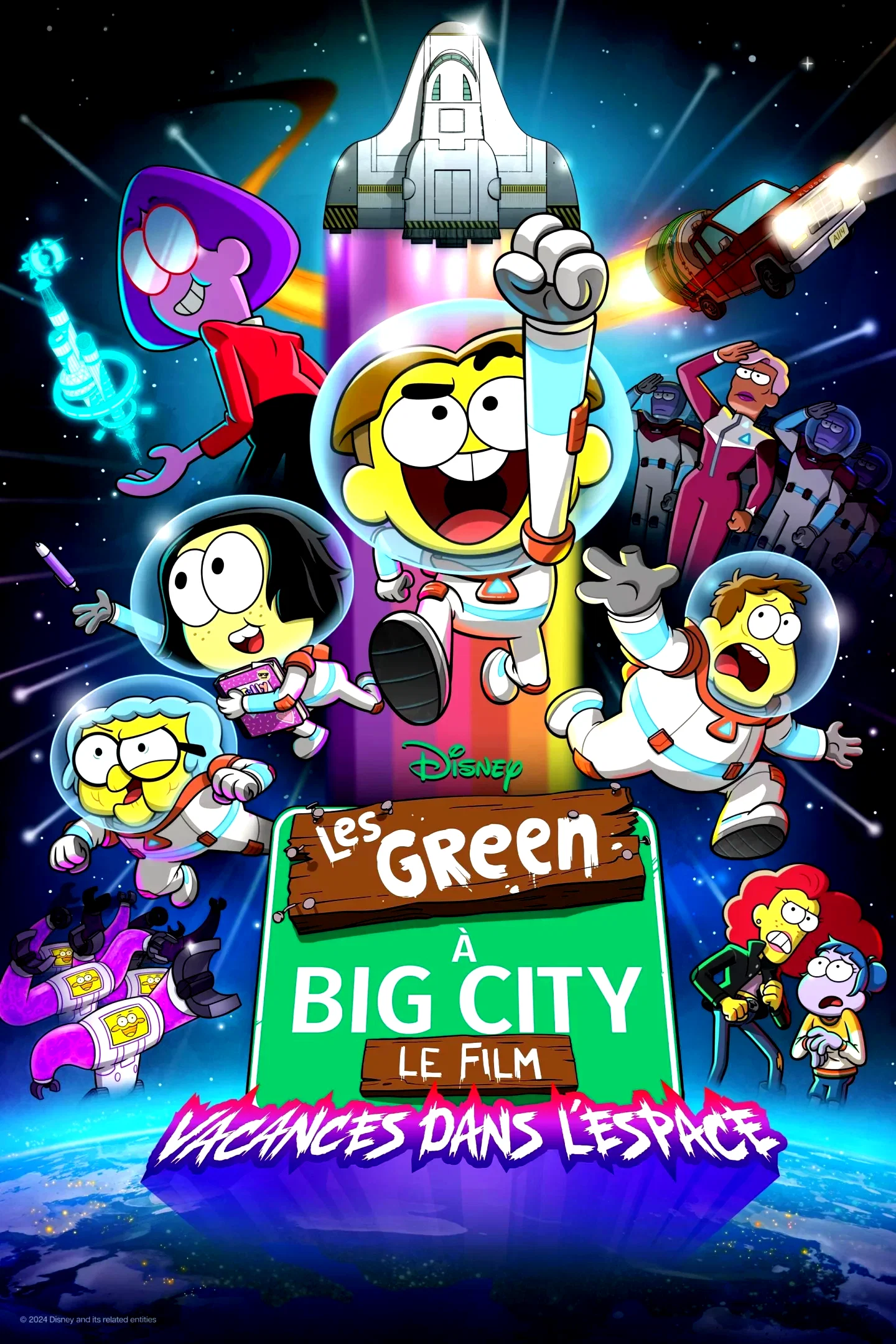 Affiche du film : Les Green à Big City, le film : Vacances dans l’espace
