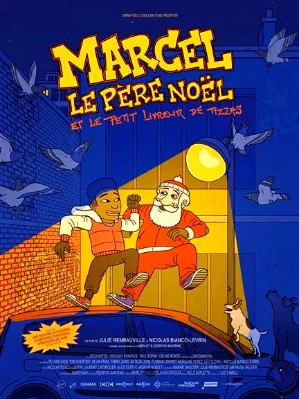 Affiche du film : Marcel le Père Noël et le petit livreur de pizzas