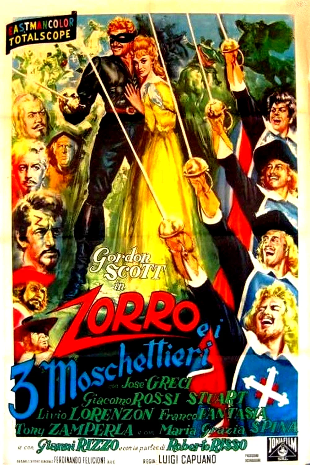 Affiche du film : Zorro et les trois mousquetaires