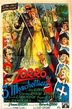 Affiche du film Zorro et les trois mousquetaires
