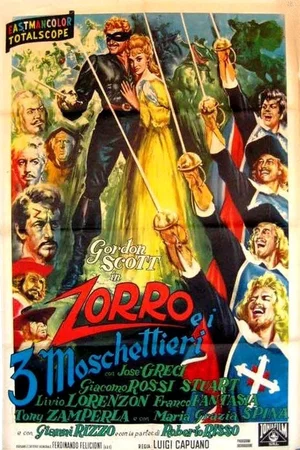 Affiche du film : Zorro et les trois mousquetaires