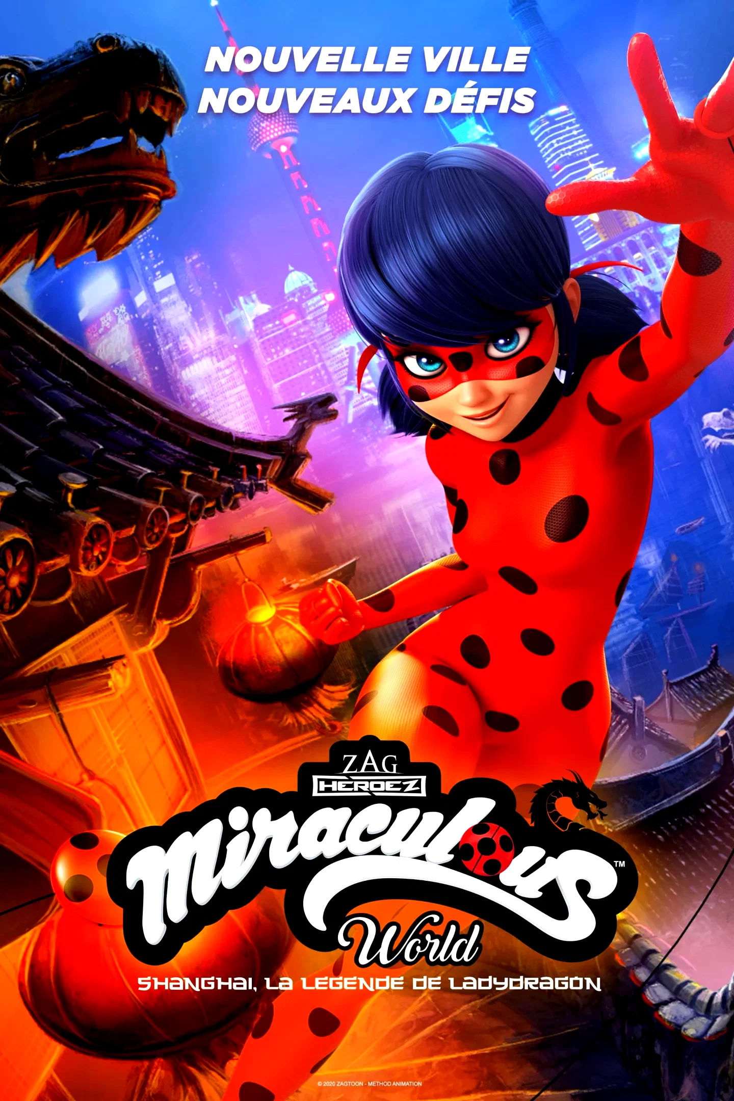 Affiche du film : Miraculous World : Shanghai, la légende de Ladydragon