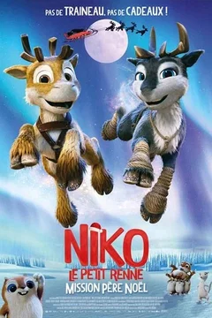 Affiche du film Niko le petit renne, mission Père Noël