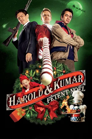 Affiche du film : Le Joyeux Noël d'Harold et Kumar
