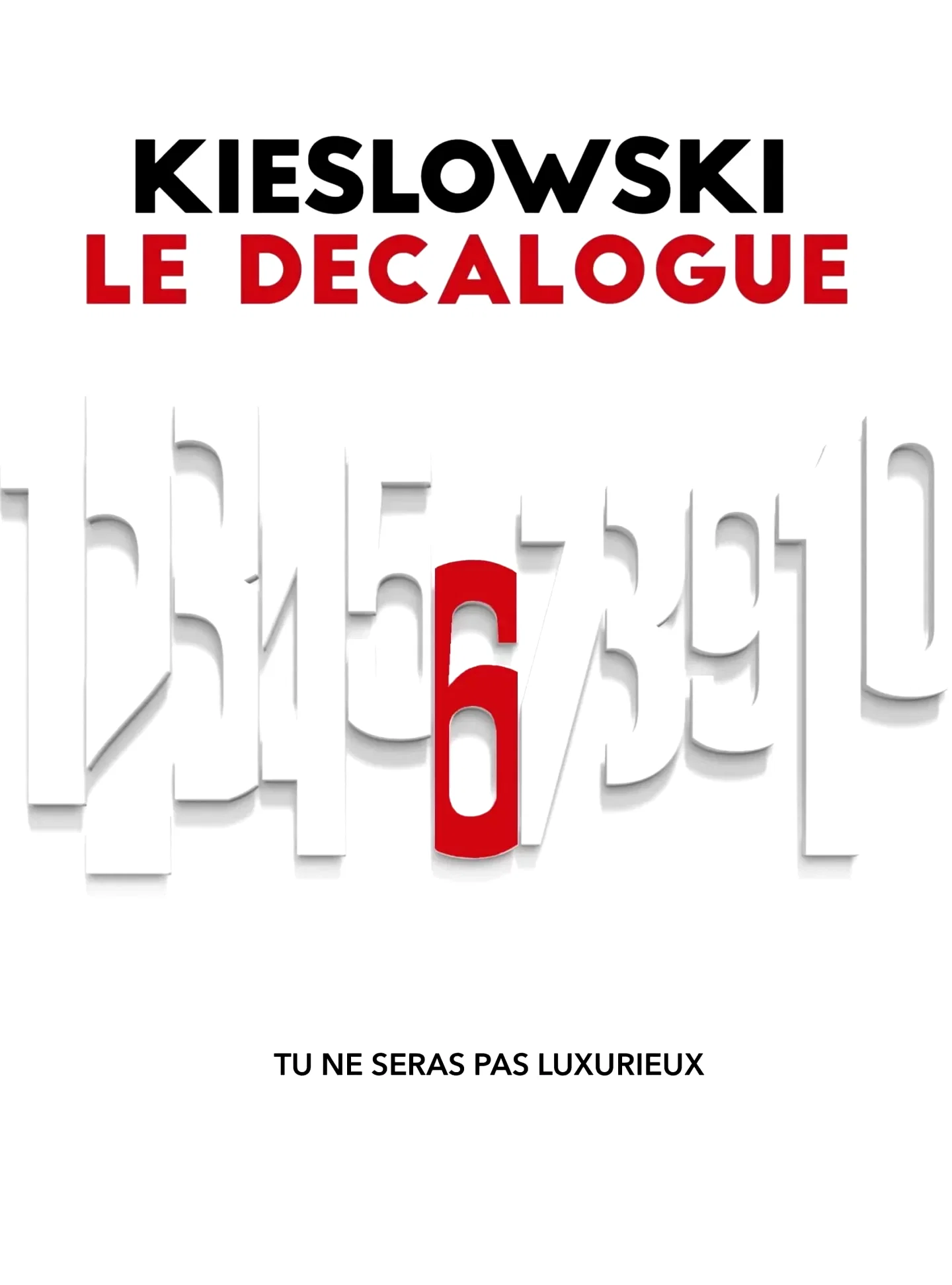 Affiche du film : Le Décalogue 6, tu ne seras pas luxurieux