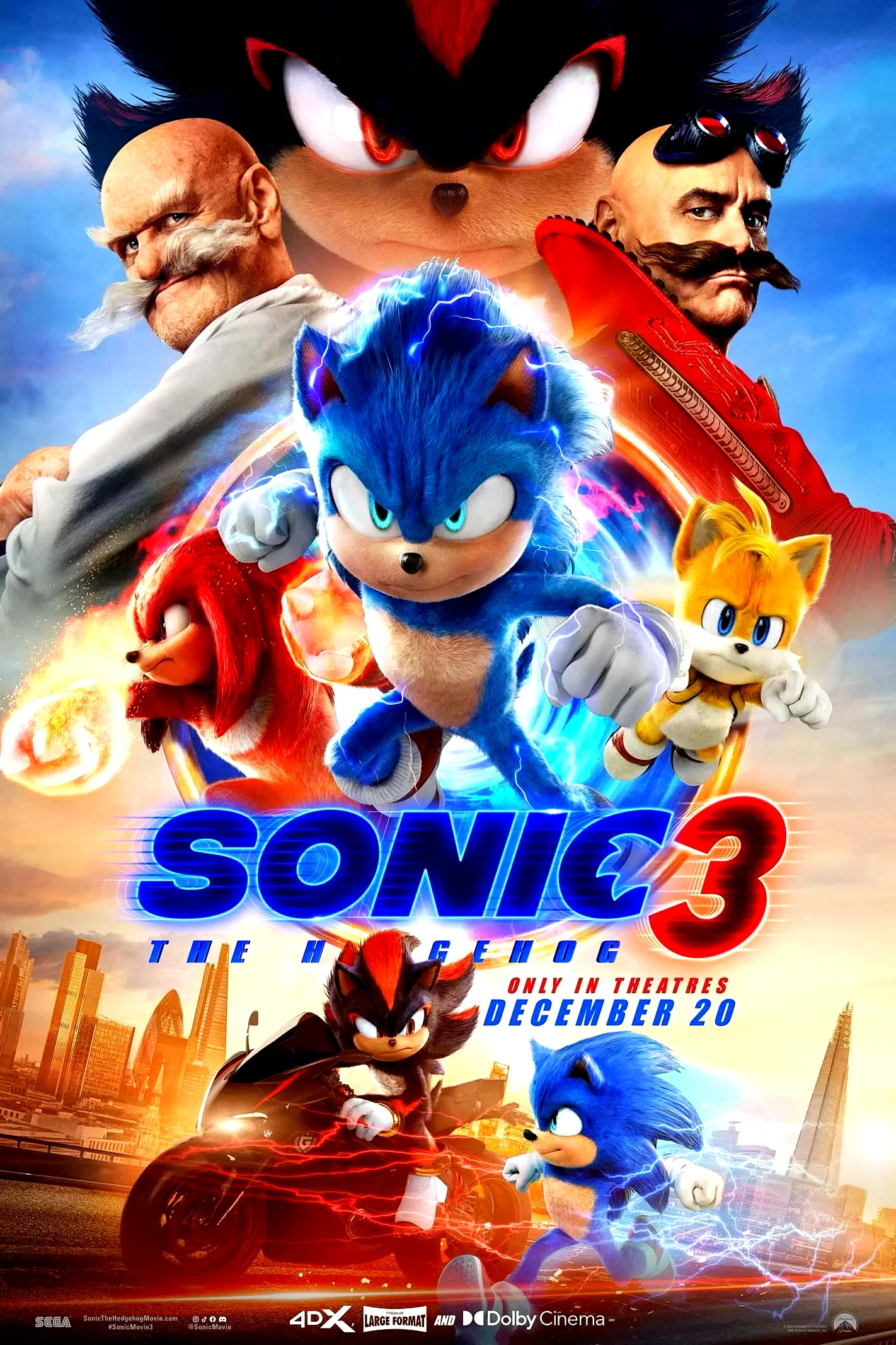 Affiche du film : Sonic 3 - le film