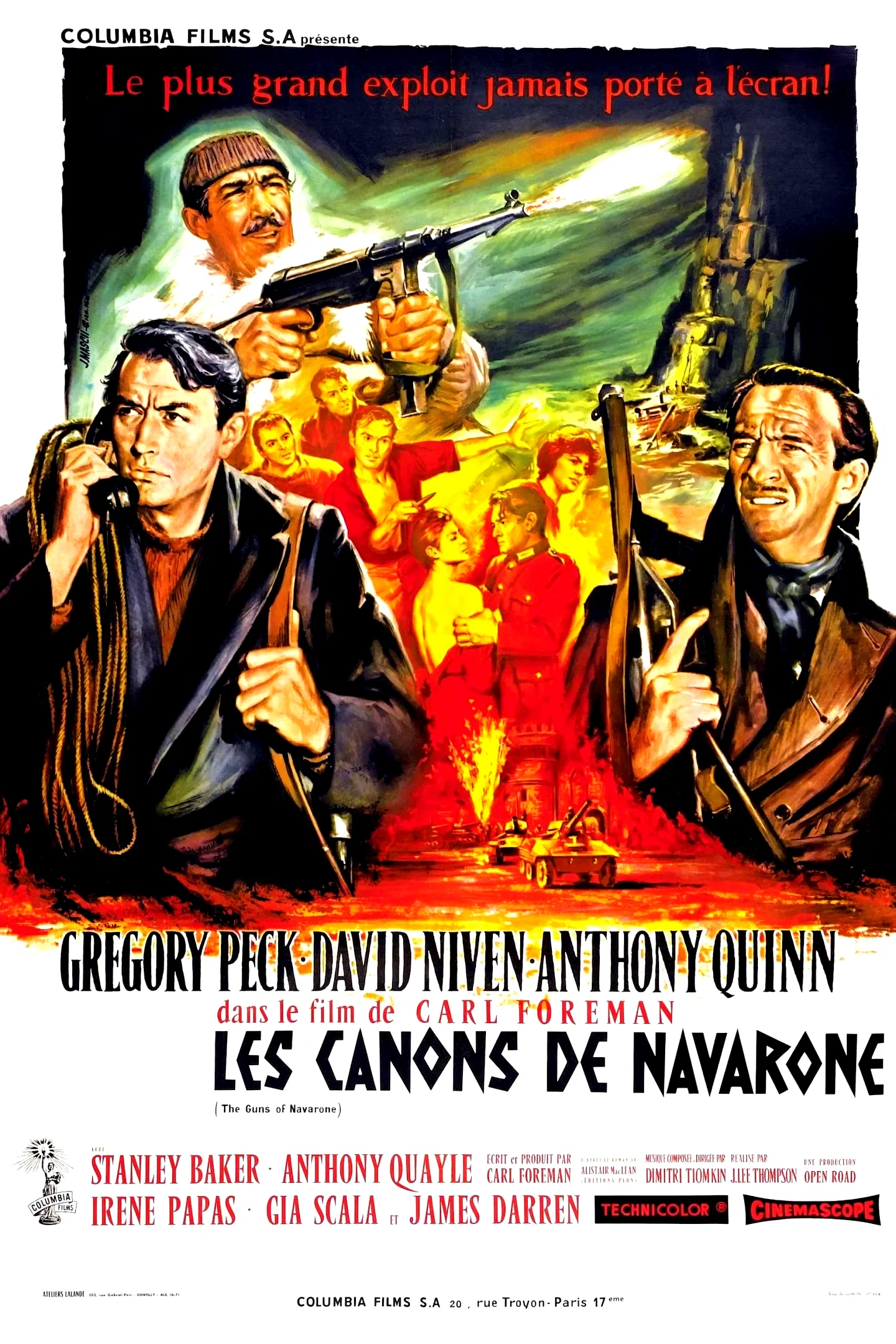 Affiche du film : Les Canons de Navarone