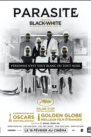 Affiche du film : Parasite - Version noir et blanc