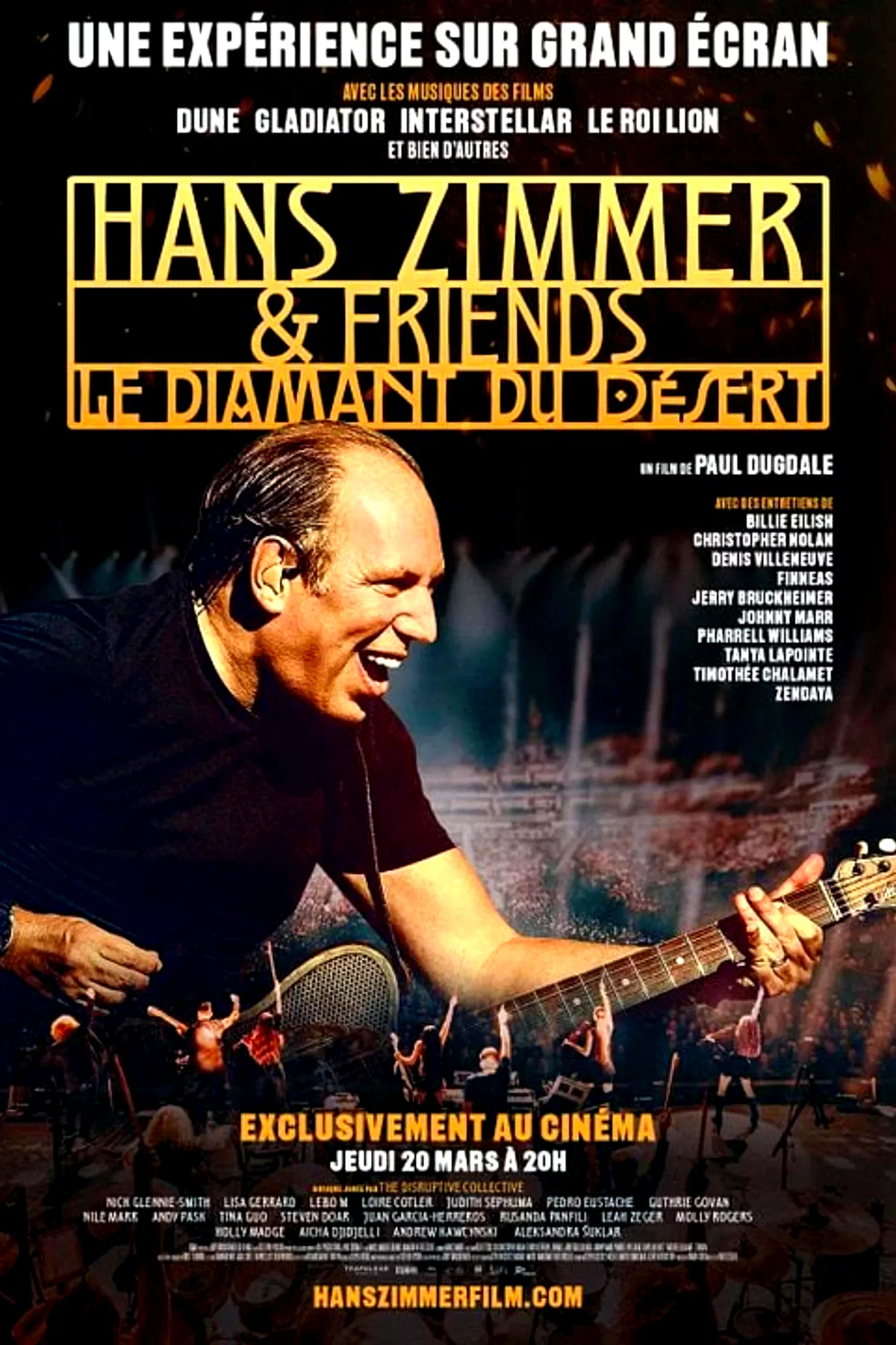 Affiche du film : Hans Zimmer & Friends : le diamant du désert