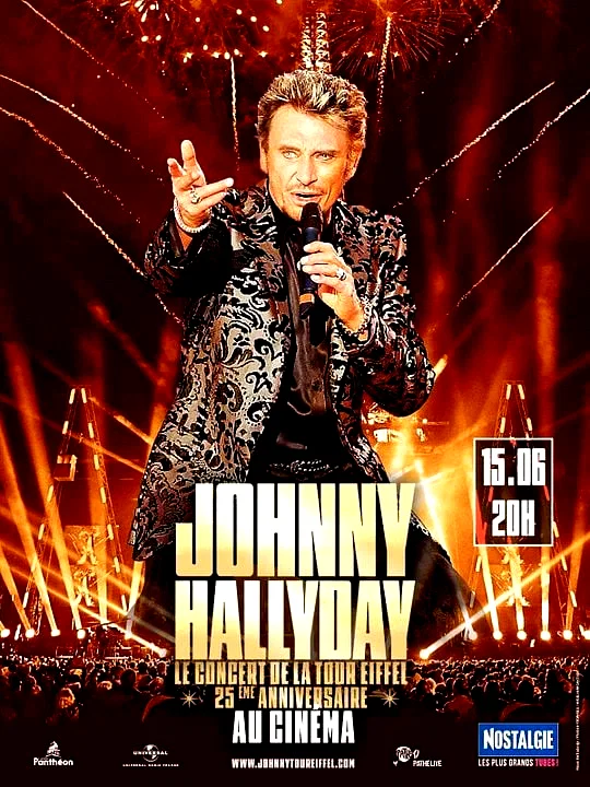 Affiche du film : Johnny Hallyday - Le Concert de la Tour Eiffel - 25ème anniversaire