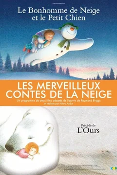 Affiche du film = Le bonhomme de neige et le petit chien