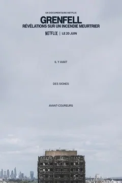 Affiche du film Grenfell : Révélations sur un incendie meurtrier