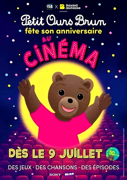 Affiche du film : Petit Ours Brun fête son anniversaire au cinéma