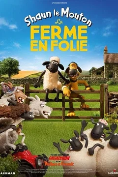 Affiche du film = Shaun le Mouton : la ferme en folie